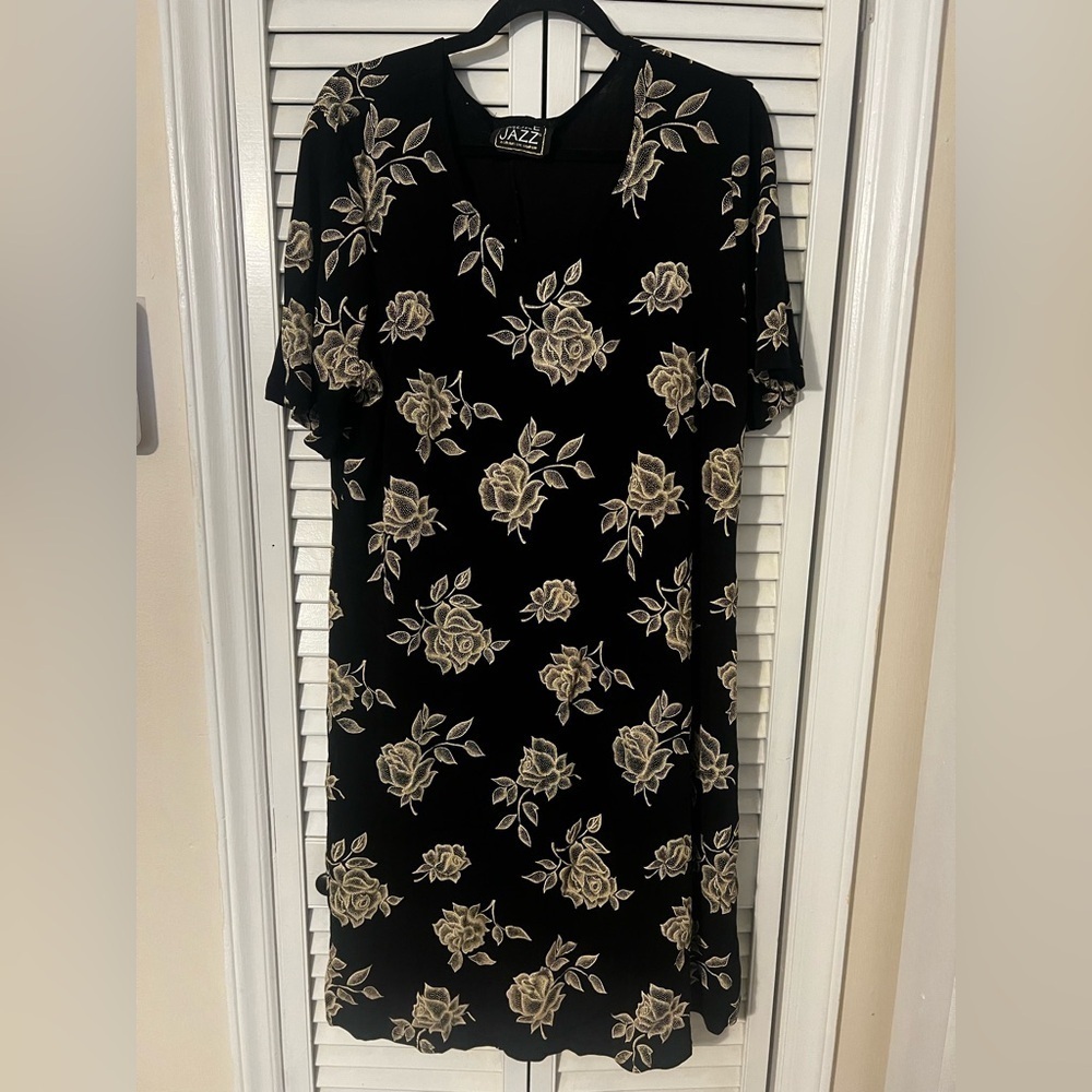 Vintage More Jazz A Chorus Line Company Midi Floral Dress